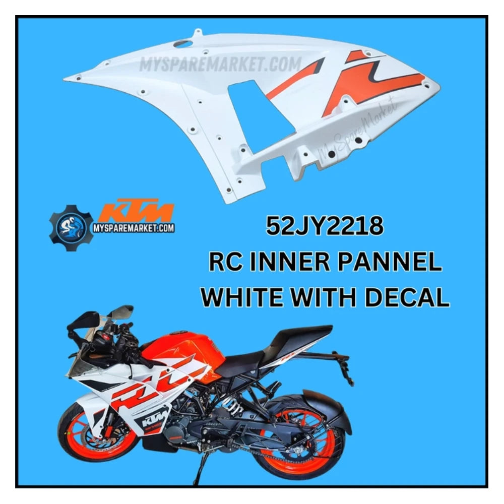 RC PANNEL - INNER LEFT - WHITE WITH DECAL - 52JY2218
