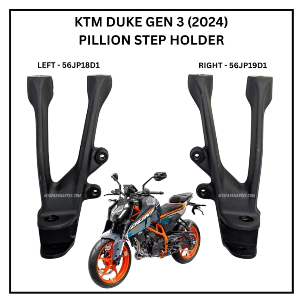Step Holder - Duke Gen 3 - Black Matt - Pillion - Right - 56JP19D1