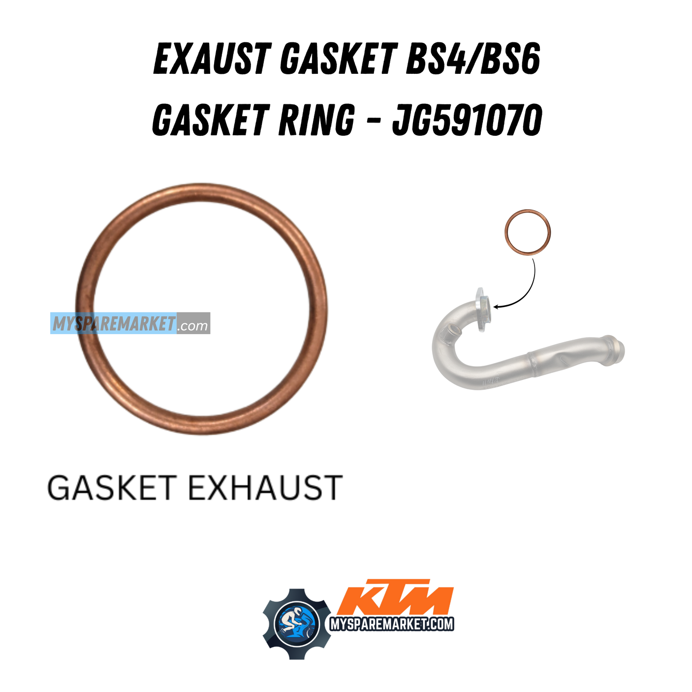 EXAUST GASKET BS4/BS6-GASKET RING - JG591070