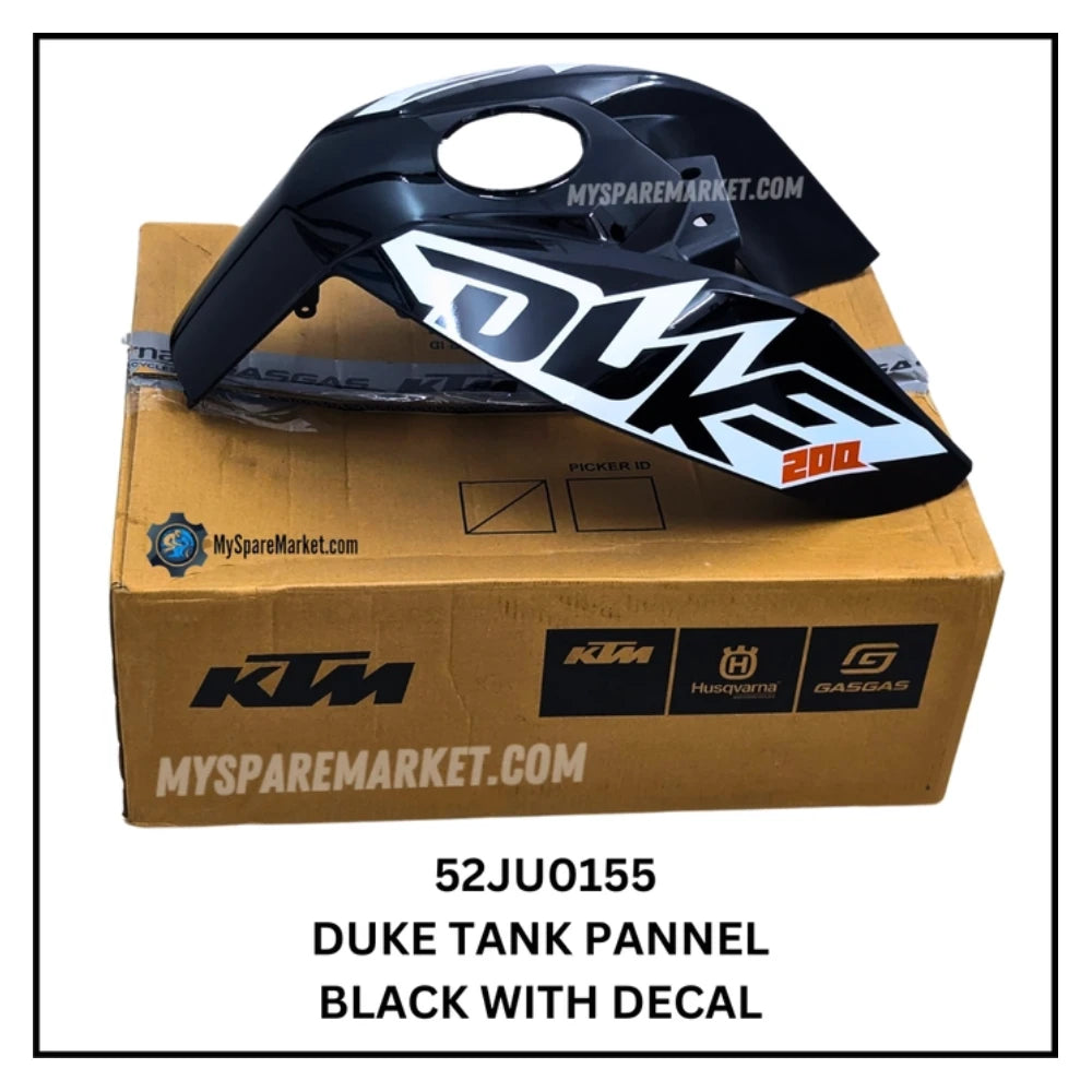 TANK PANNEL - DUKE - BLACK WITH DECAL - 52JU0155