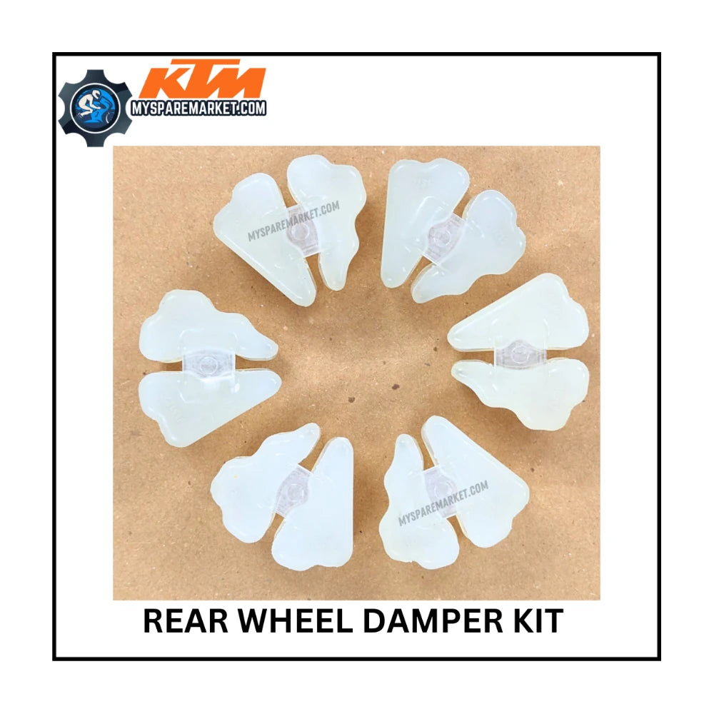 REAR WHEEL DAMPER KIT - WHITE - PACK OF 6 RUBBERS