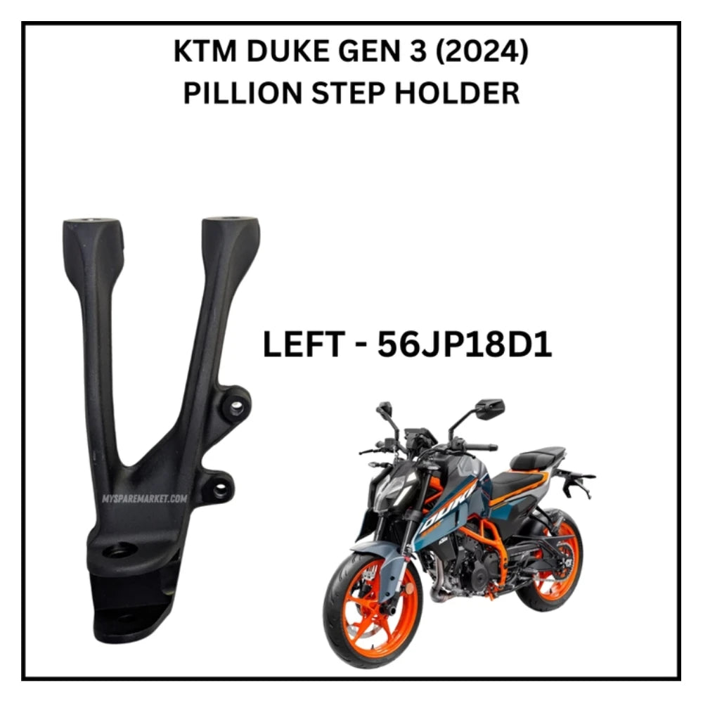 Step Holder - Duke Gen 3 - Black Matt - Pillion - Left - 56JP18D1