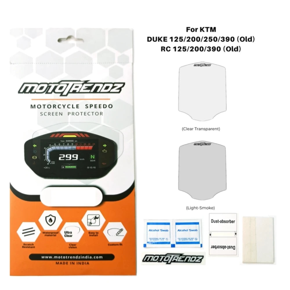 Speedometer Protection Film - Duke / RC (Old Models) 200 - SPFKT002