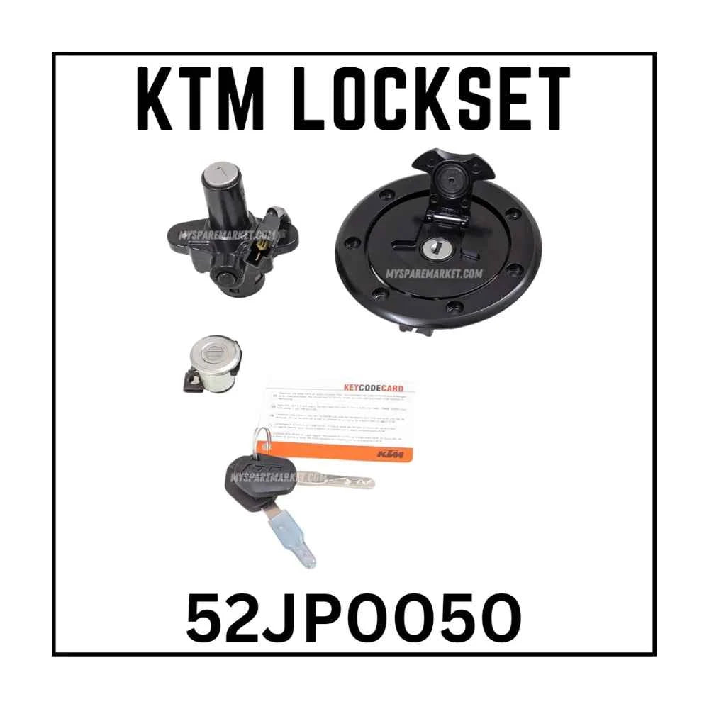 LOCKSET - DUKE 250/390 GEN 2 ALL 2017 ONWARDS> 52JP0050 / 36JP0036