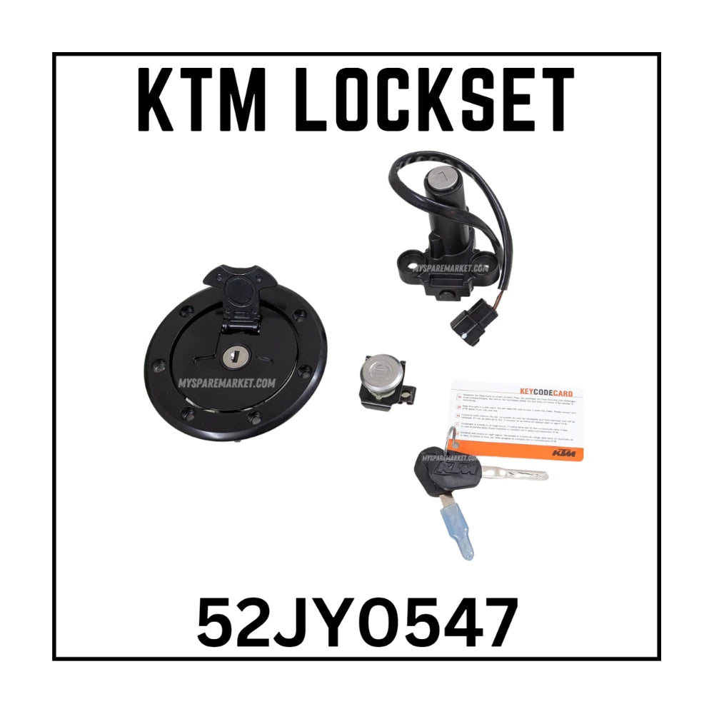 LOCKSET - RC GEN 1 2017 ONWARDS> 125/200/390  52JY0547