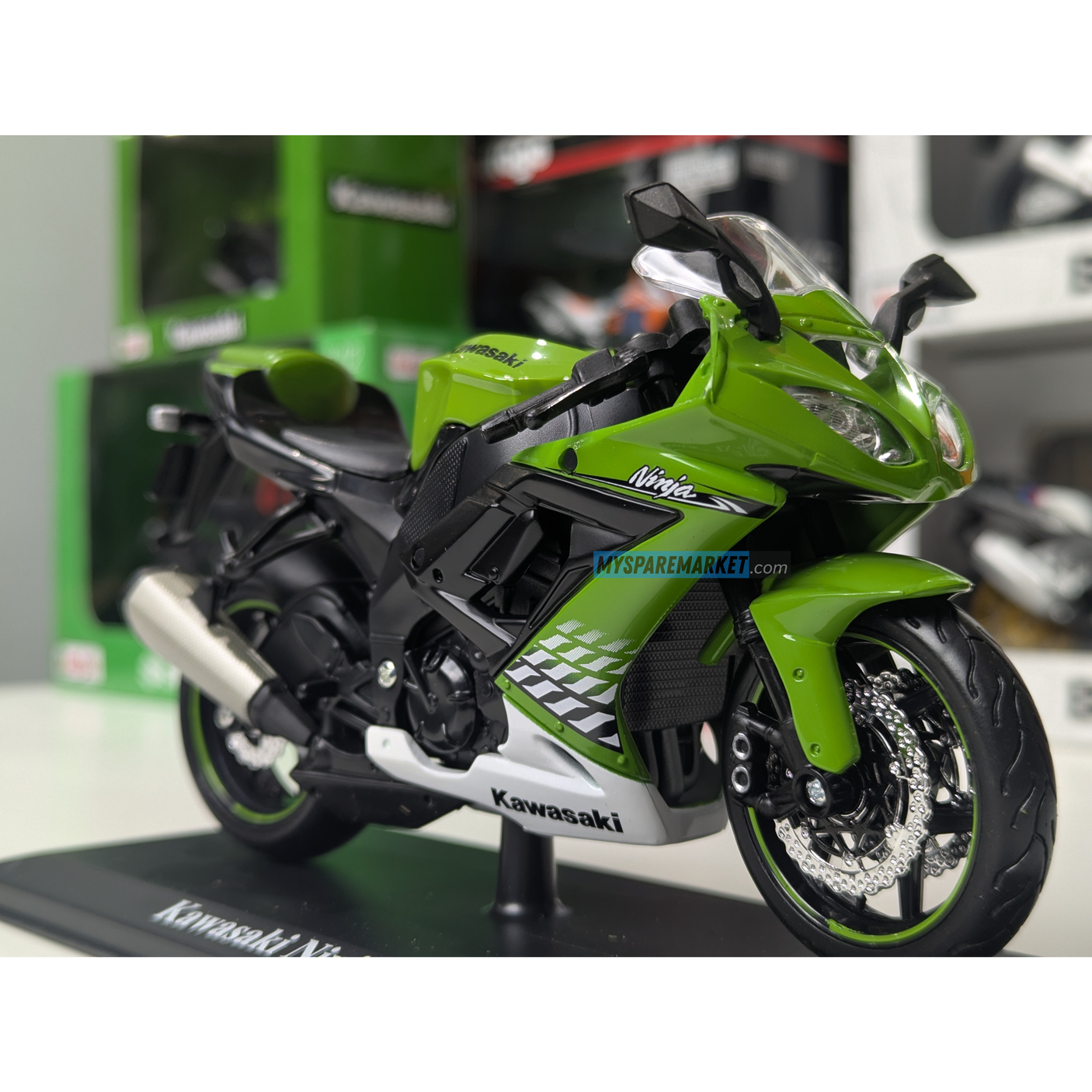 Kawasaki Ninja ZX -10R - MAISTO MINIATURE - (Small Size *1/18)