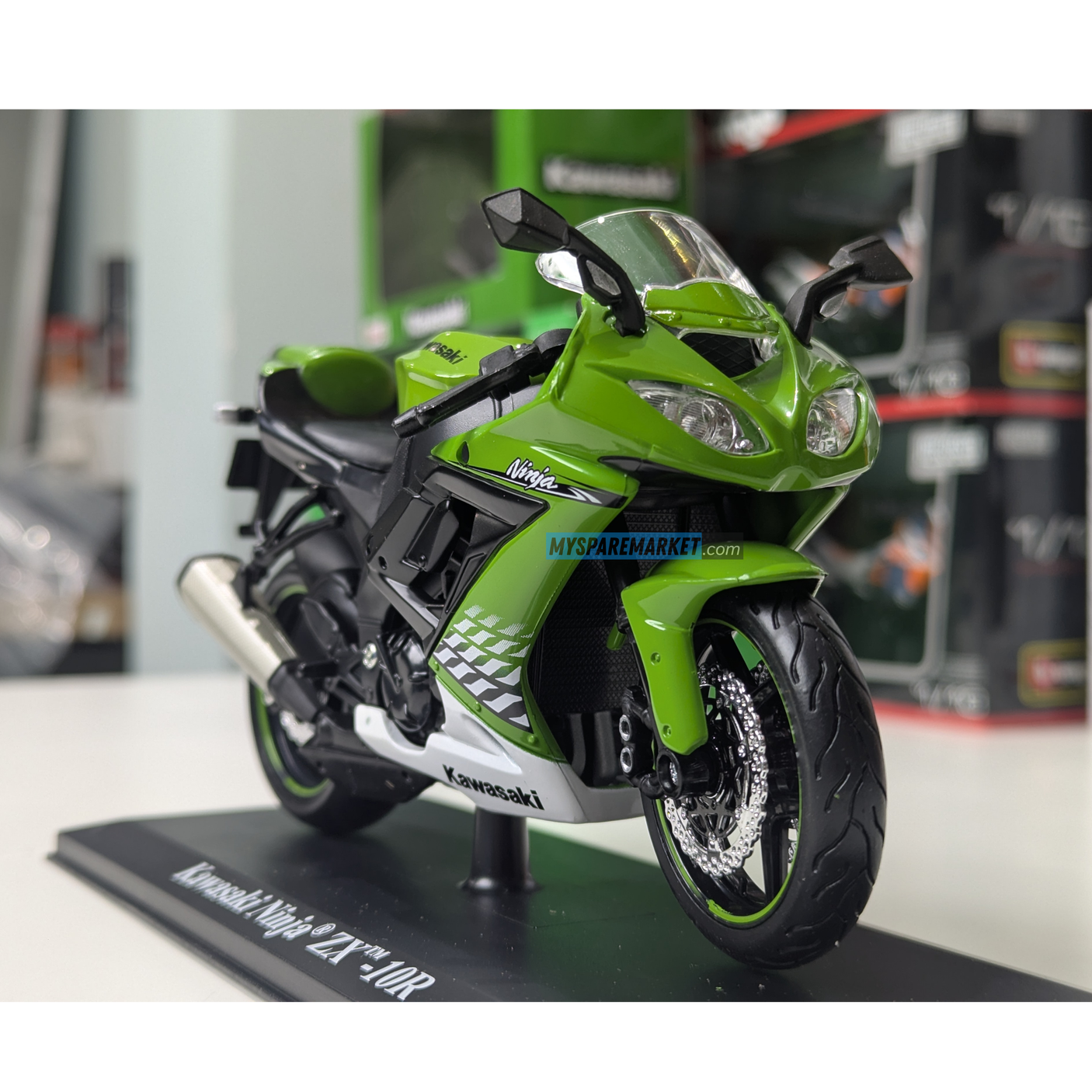 Kawasaki Ninja ZX -10R - MAISTO MINIATURE - (Small Size *1/18)