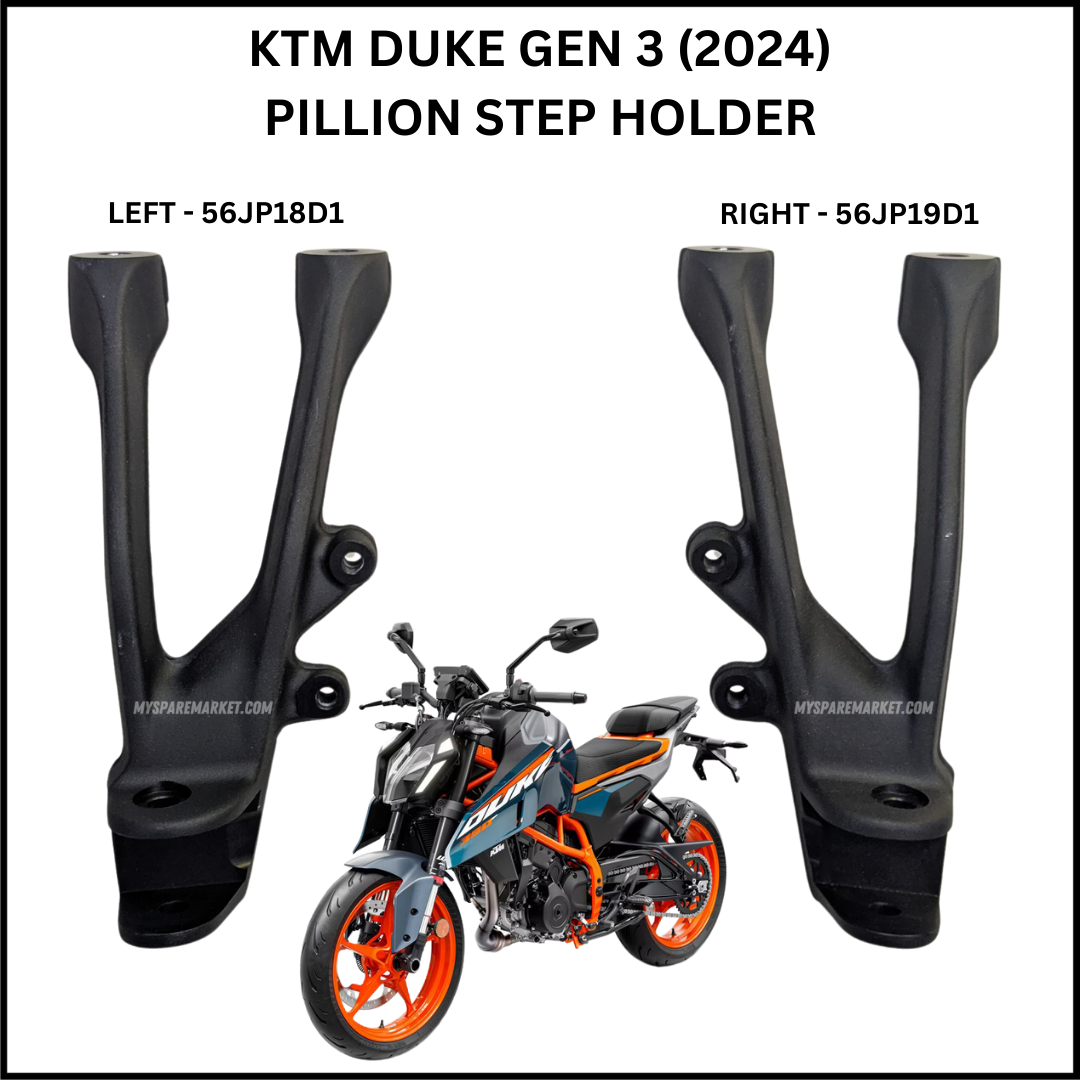 STEP HOLDER PILLION DUKE GEN3 -BLACK MAT 56JP18D1 +56JP19D1