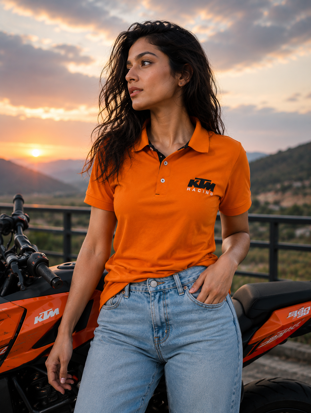 KTM RACING TSHIRT - HYPERDRY PREMIUM QUALITY EMBROIDERED (UNOFFICIAL APPAREL)