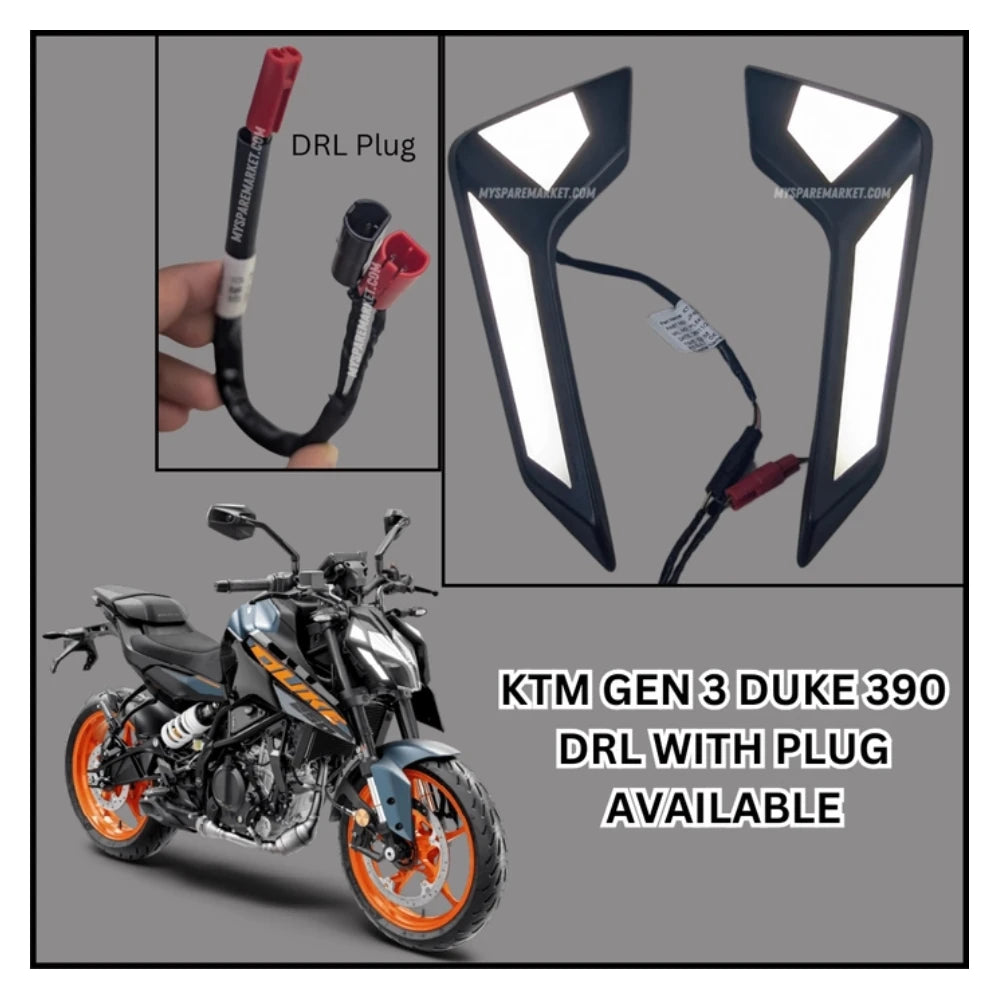 KTM DUKE 390 GENERATION 3 - DRL (JP401045 + JP401048) + PLUG