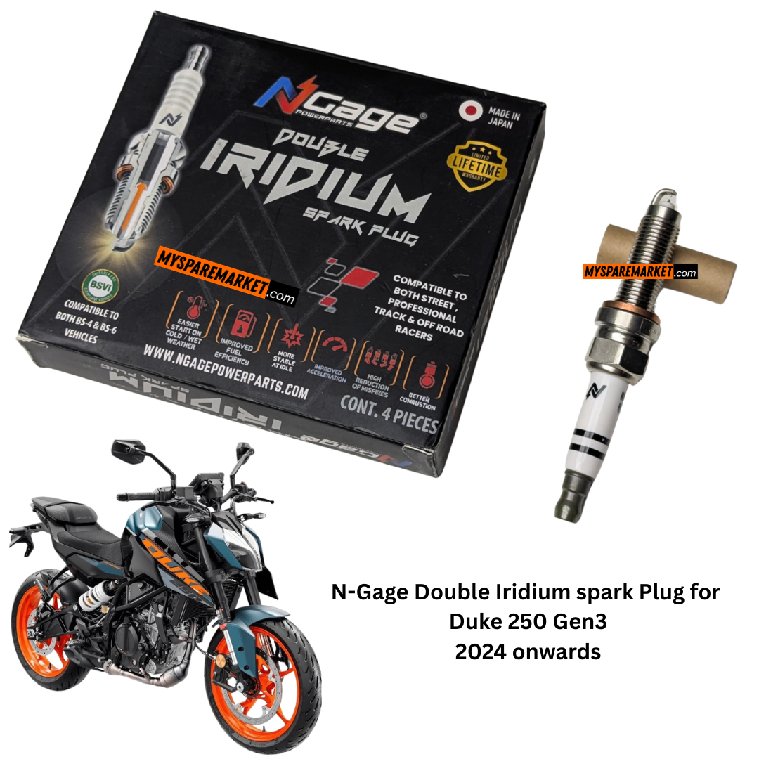 NGAGE DOUBLE IRIDIUM SPARK PLUG - Duke 250 Gen3 ((BNL8RTC-9)
