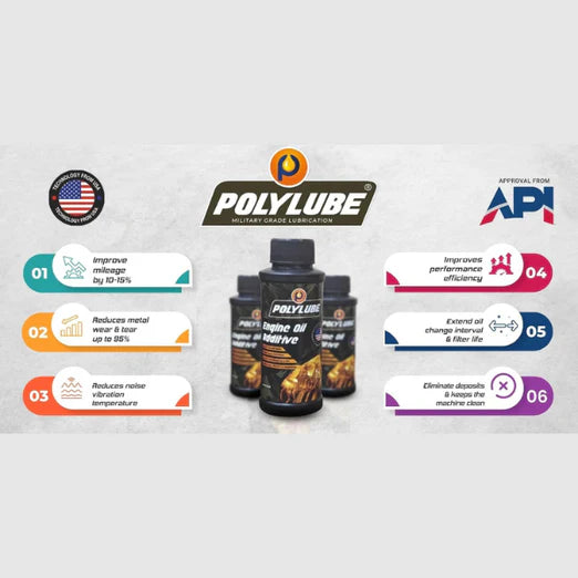 Polylube Engine Oil Additive For Bikes [125-150 CC Engine] 50 ml Pack