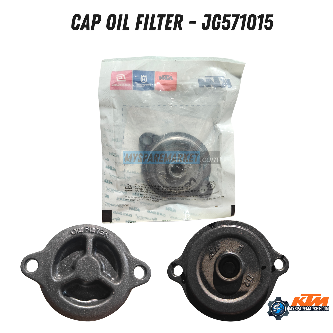 CAP OIL FILTER- JG571015