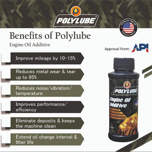 Polylube Engine Oil Additive For Bikes [125-150 CC Engine] 50 ml Pack