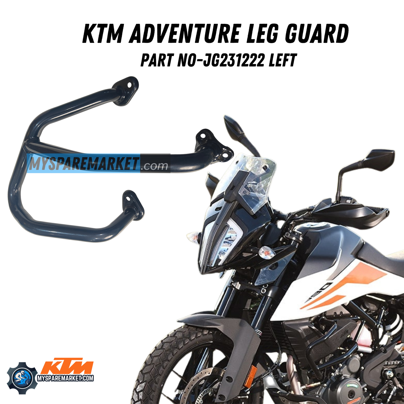 LEG GUARD ADVENTURE 250/390 PAIR JG231223-JG231222