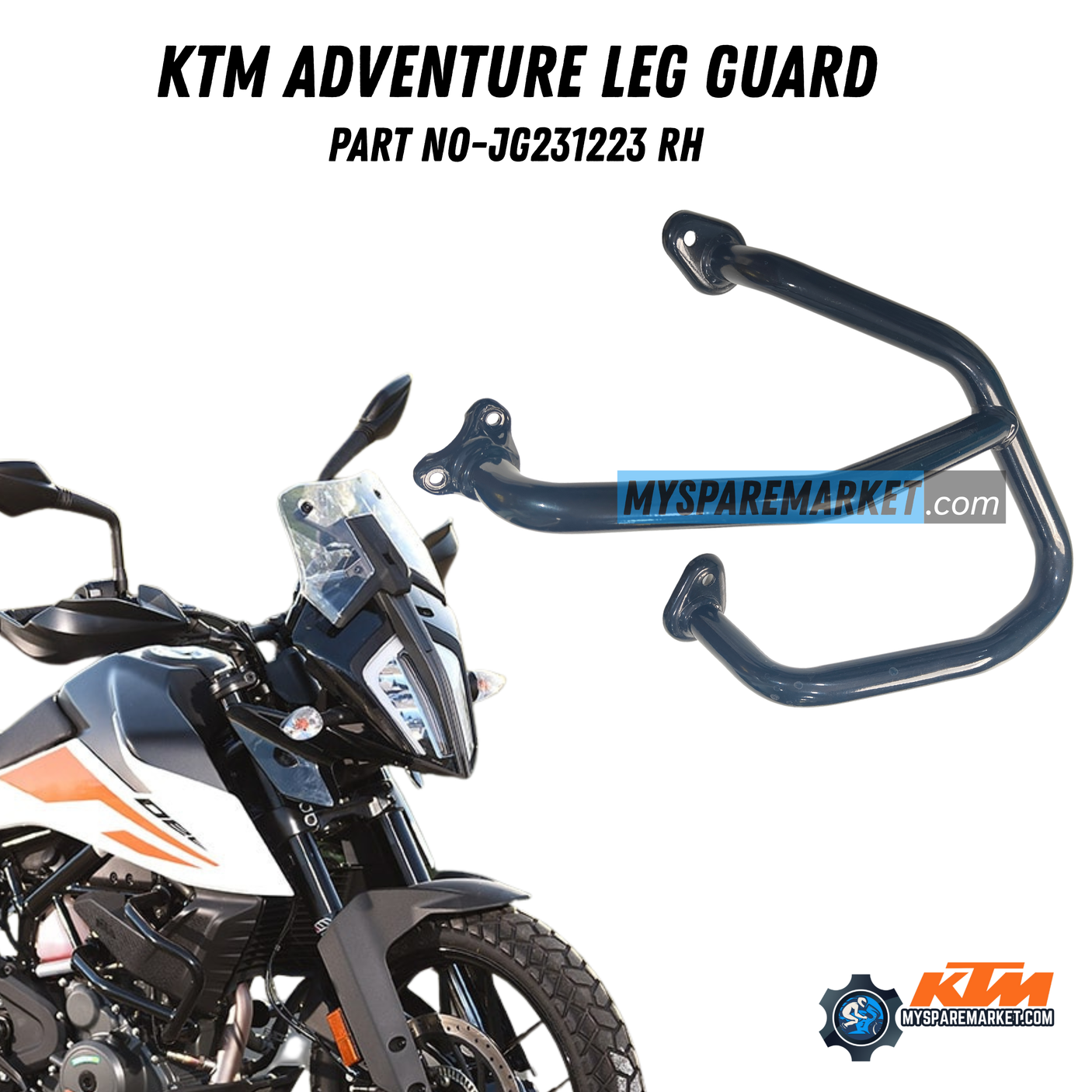 LEG GUARD ADVENTURE 250/390 PAIR JG231223-JG231222