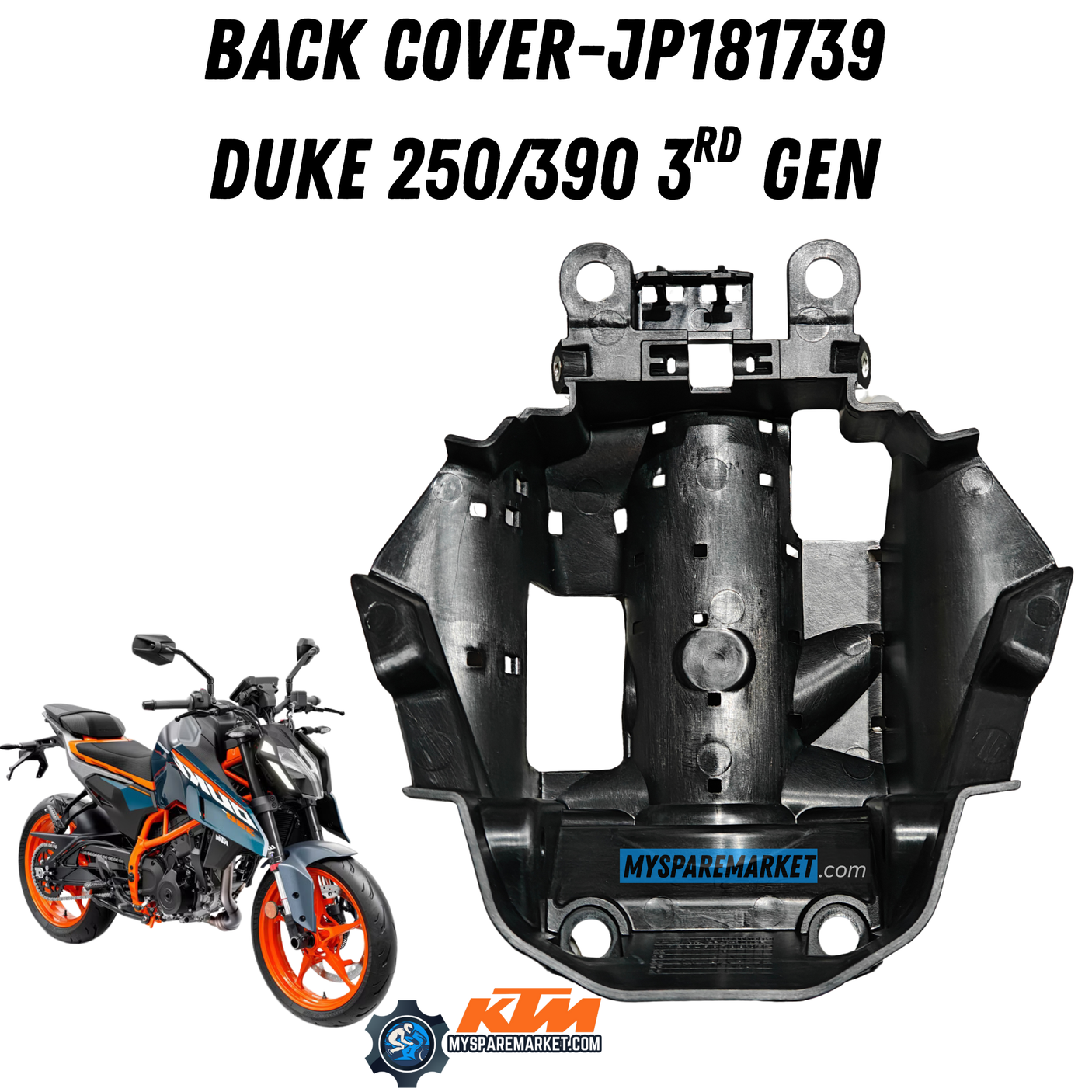 BACK COVER-DUKE 250/390 3RD GEN JP181739