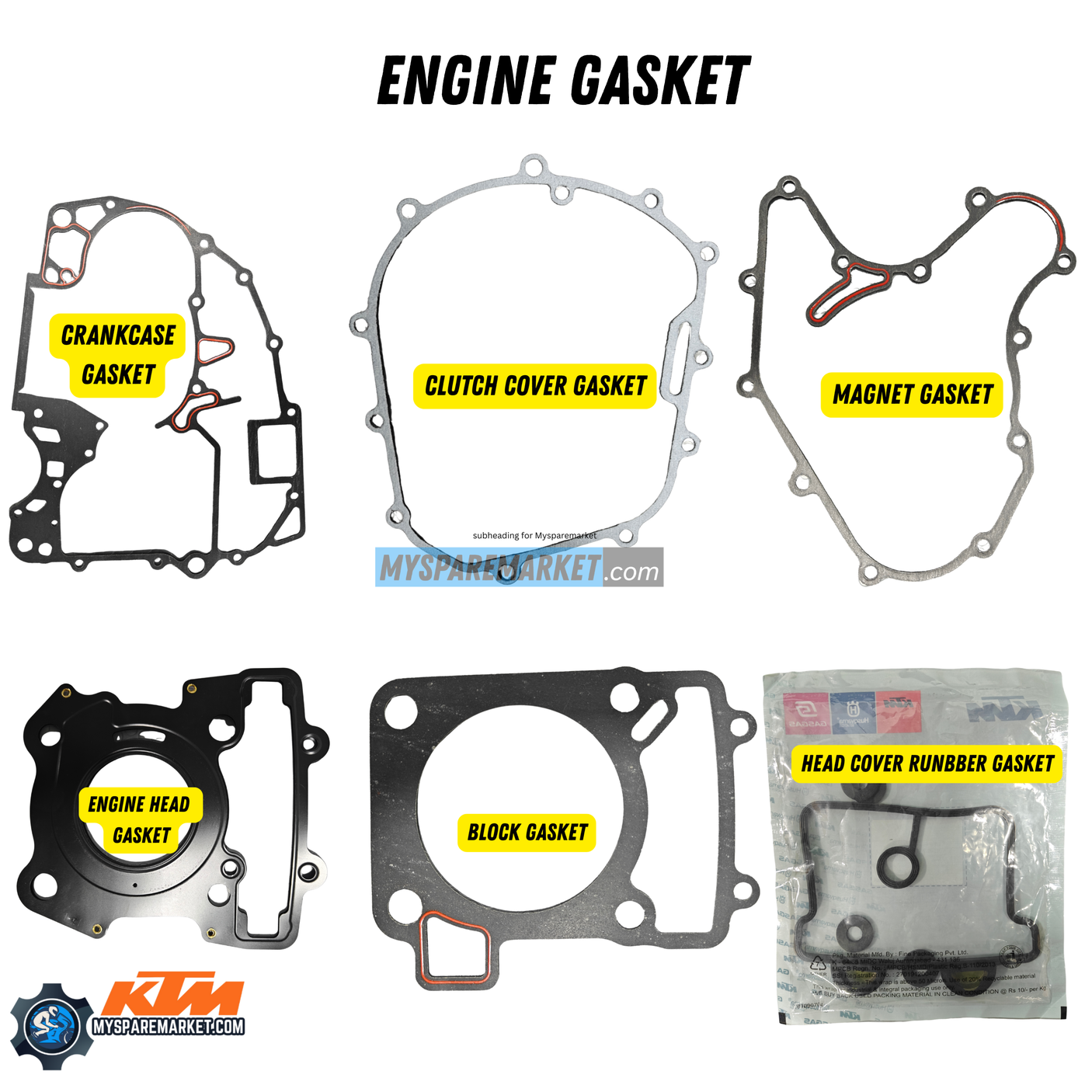 KTM ENGINE GASKET  RC 200 BS4 [MY17/18/19] GEN1