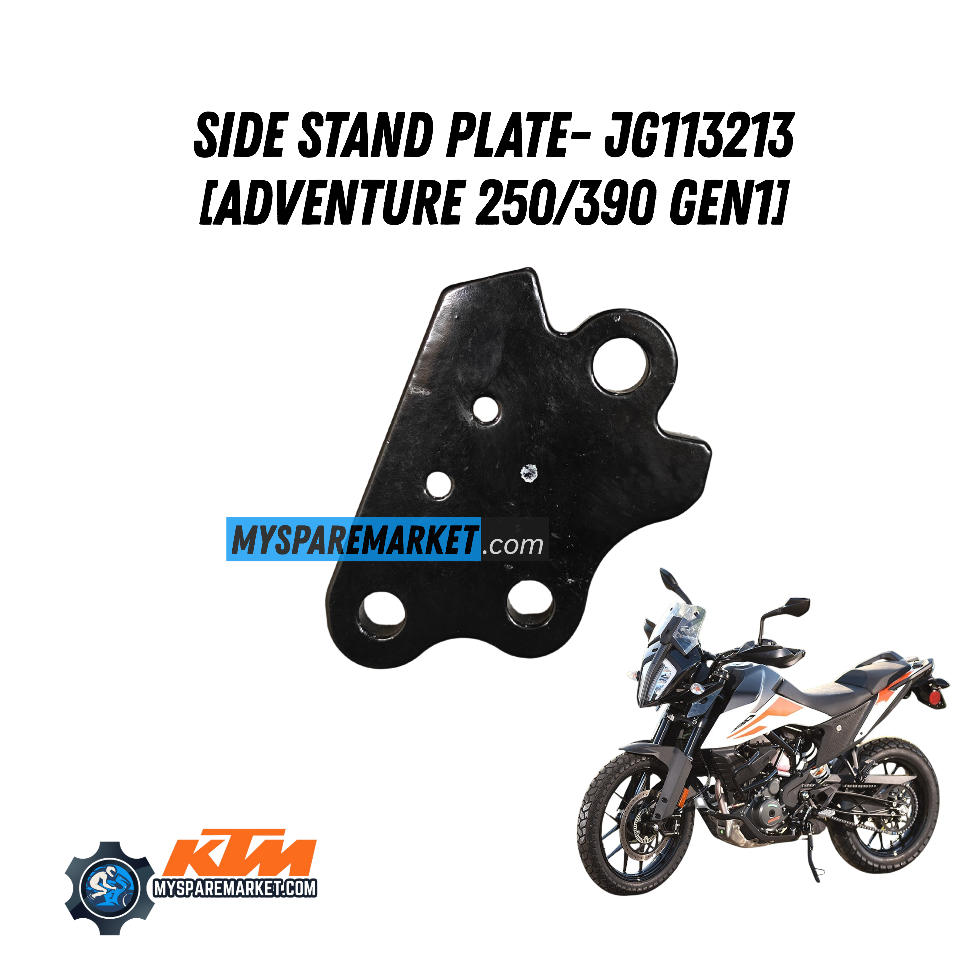 パーツ  Attitude size M SIDE STAND PLATE- JG113213 [ADVENTURE 250/390 GEN1] – MySpareMarket