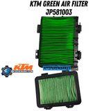 AIR FILTER GREEN-JP581003 [ORIGINAL OPEN BOX FRESH PIECE] FOR DUKE GEN 1-2-250/390 ADVENTURE 250/390 GEN1/RC MOTOGP 125-200-390