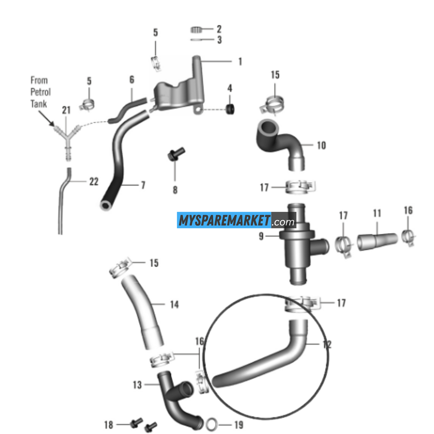 HOSE COOLANT-JY601204