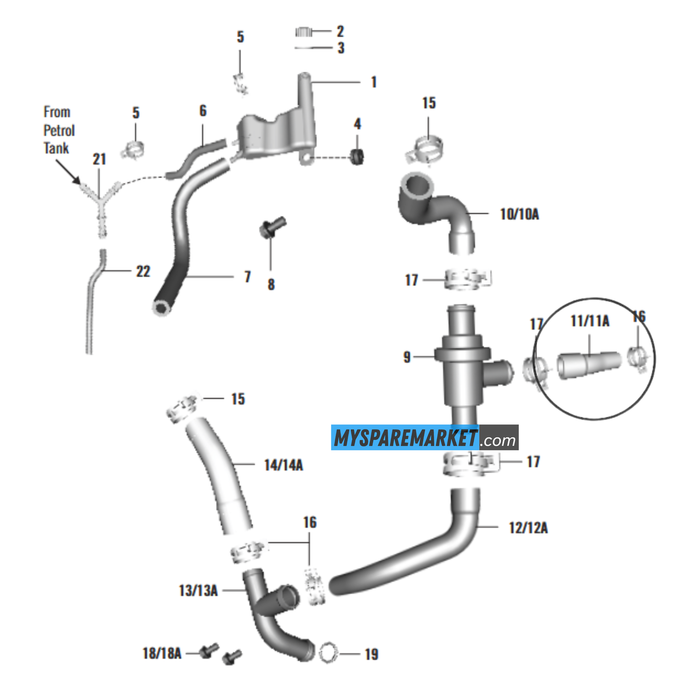 HOSE COOLANT ENG-JY601215