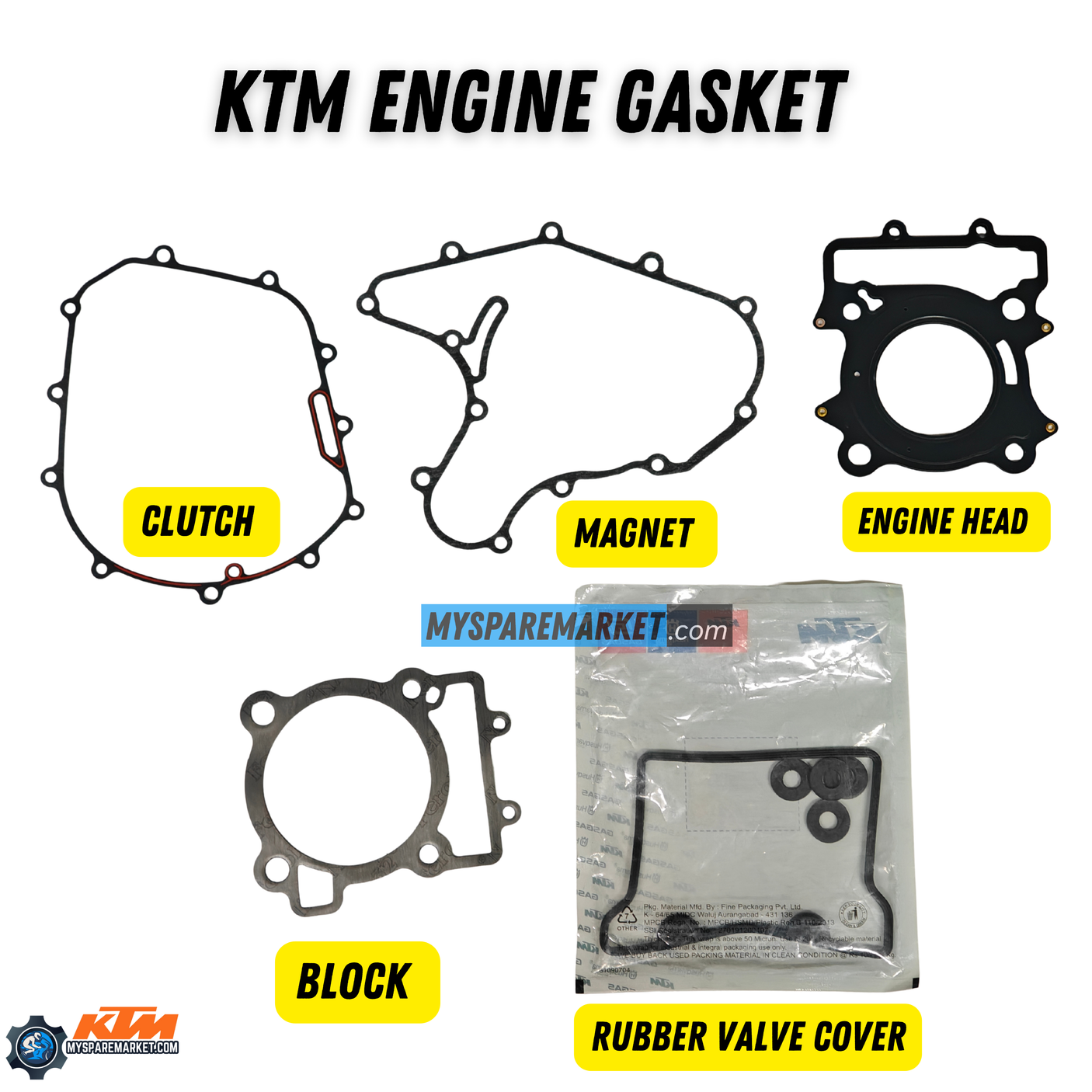 KTM ENGINE GASKET  DUKE/RC 125 BS4