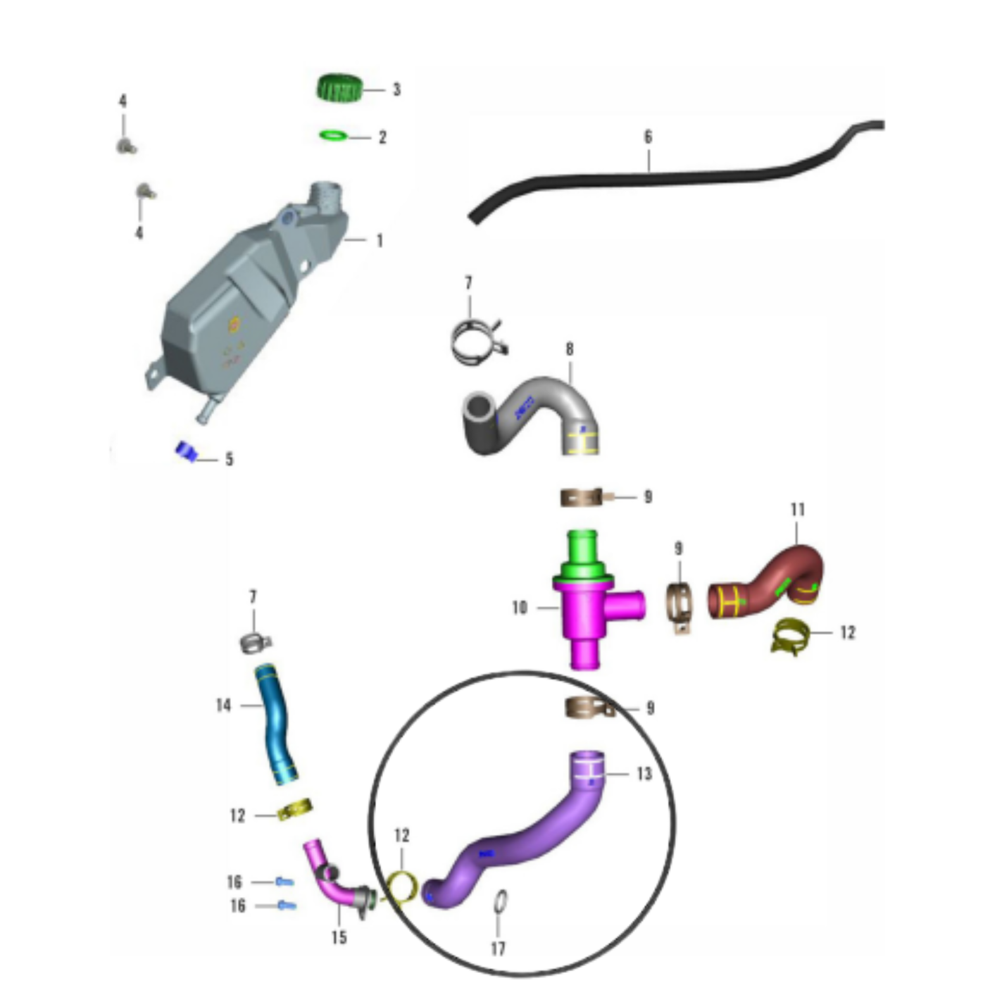 PIPE THERMOSTAT-CONNECTOR-JP601224