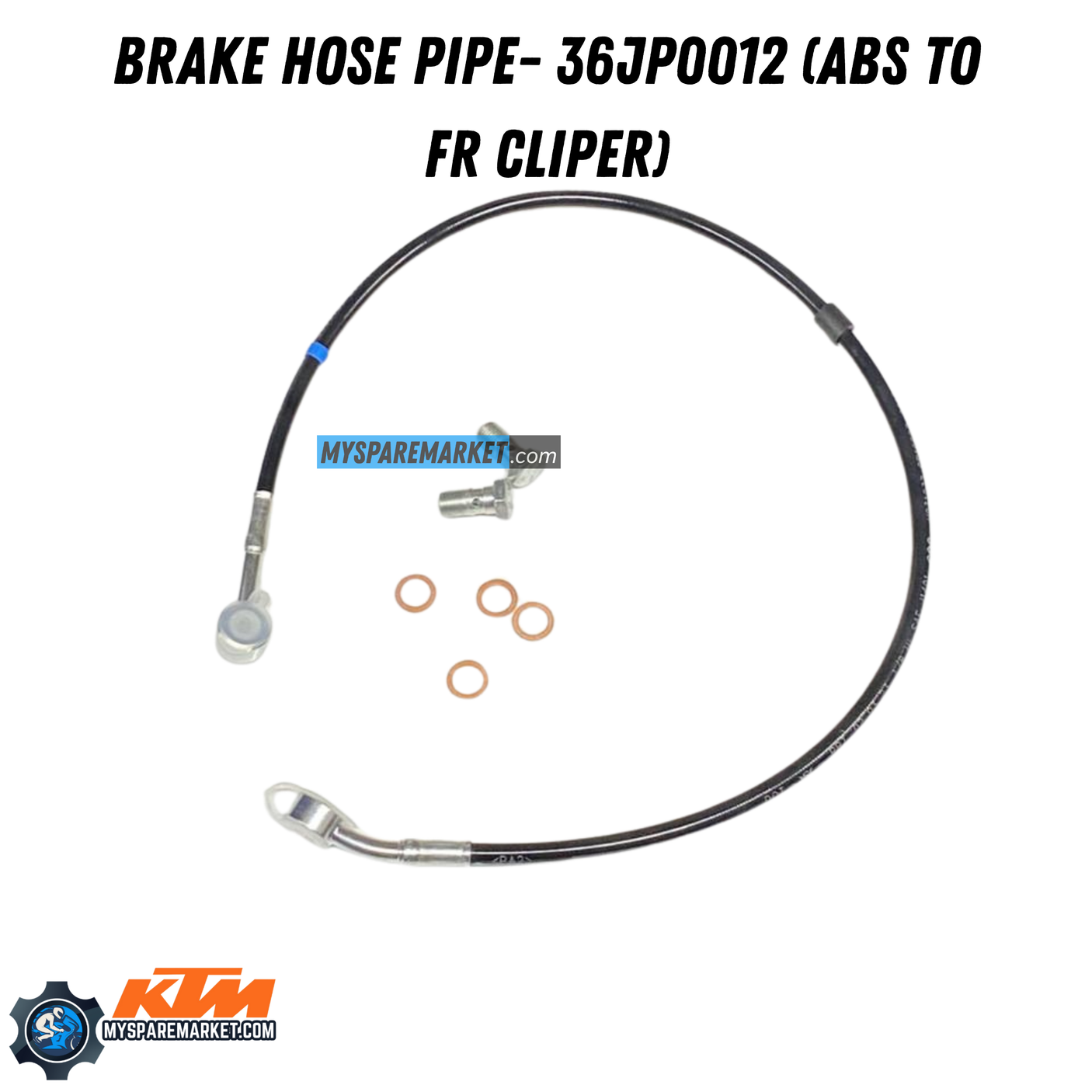 BRAKE HOSE PIPE- 36JP0012 (ABS TO FR CLIPER)