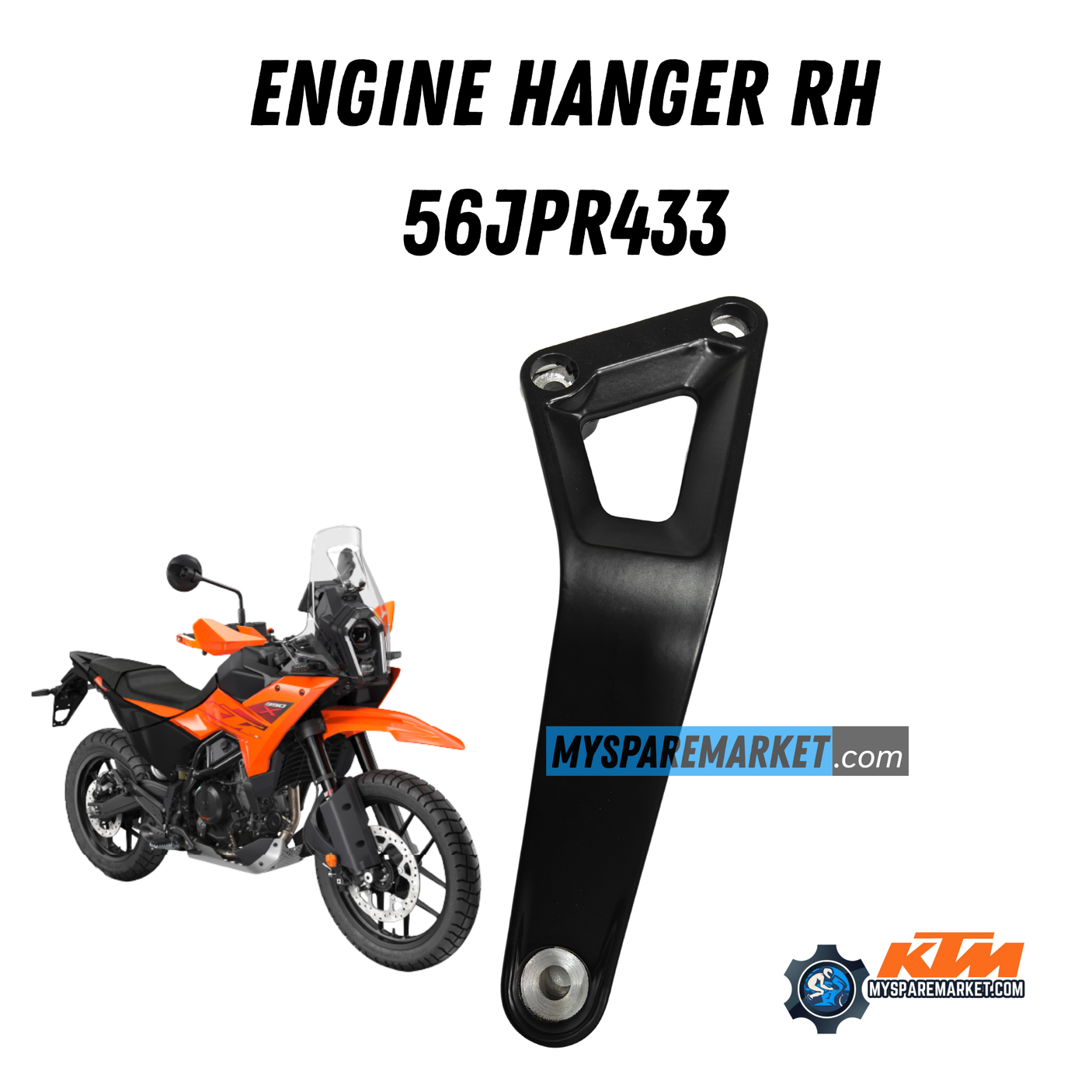 ENGINE HANGER RH -DUKE 250/390 GEN3/ADVENTURE GEN2-56JPR433