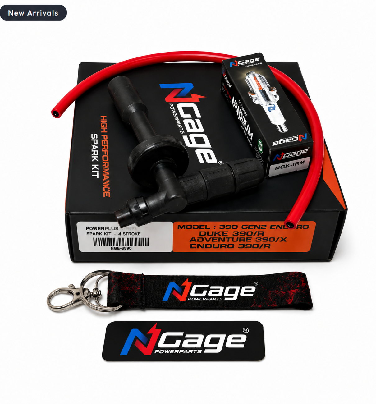 KTM ADVENTURE 390 / R / S / X ( Gen 2 & Gen 3 )| High Performance | Spark Plug Cable Kit | Resistor Spark Caps