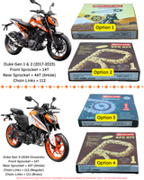 CHAIN KIT - DUKE 250 (2017 - 2023) & (2024 Onwards)