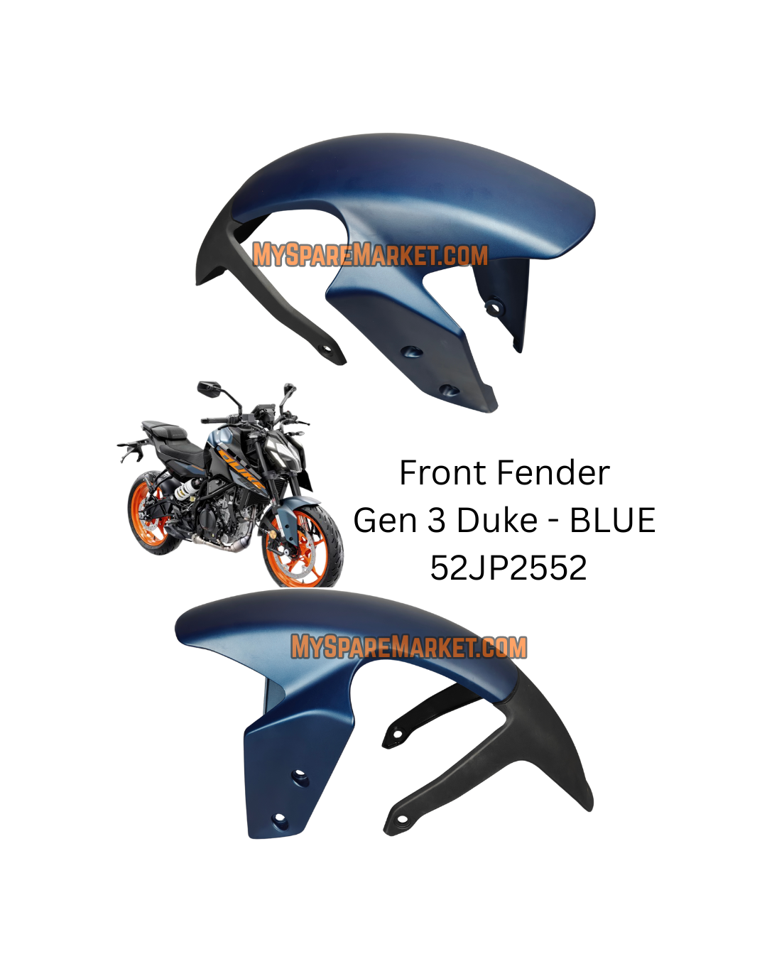 DUKE 250/390 3RD GEN FENDER FRONT