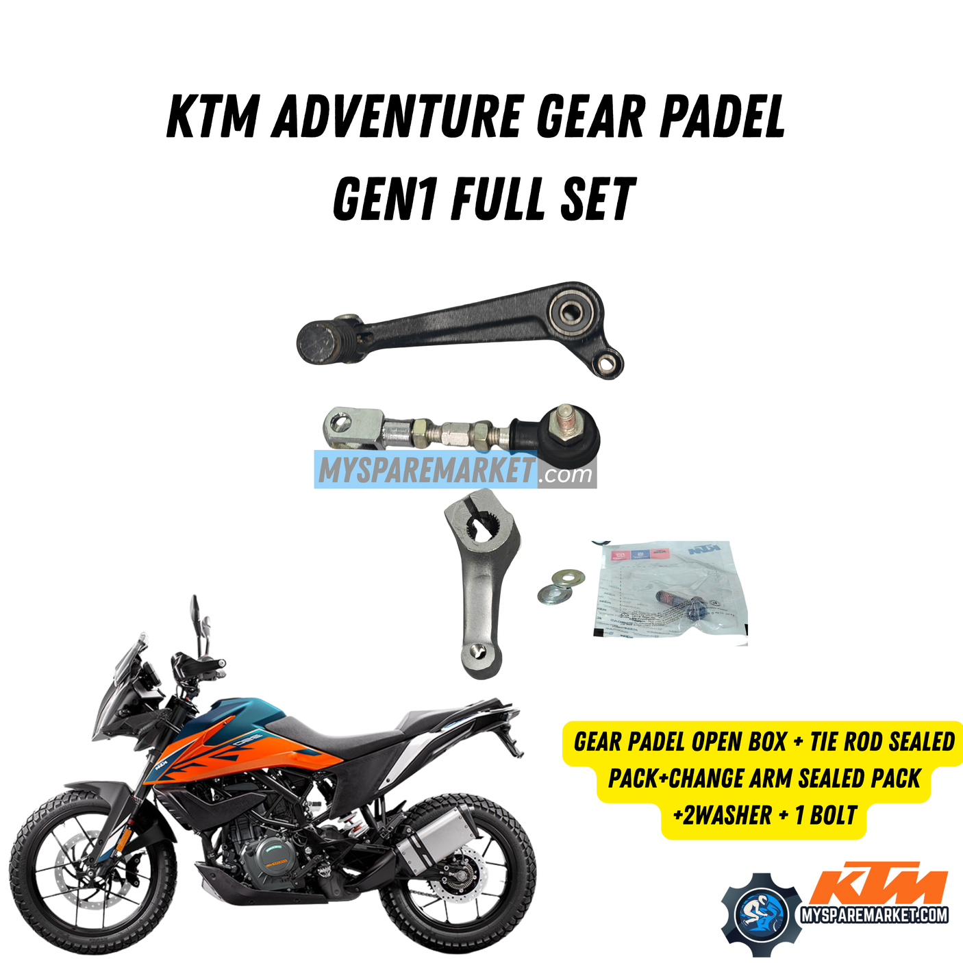 GEAR PADEL FULL SET ADVENTURE 250/390 GEN1