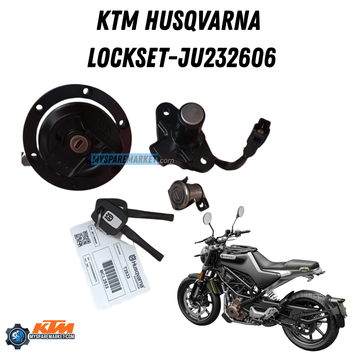 LOCKSET HUSQVARNA -JU232606