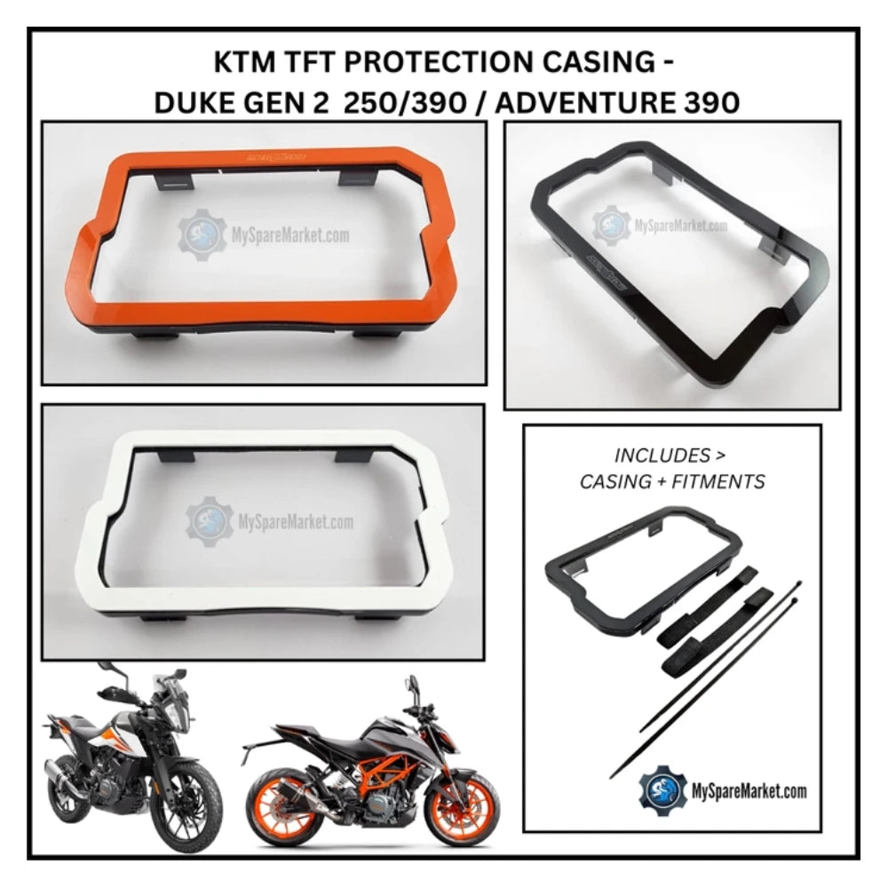 Speedo Protection Casing - KTM Adv/Duke390 - White - SPCWHKT001