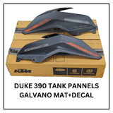 TANK PANNEL - DUKE 390 - GALWANO MAT + DECAL - 52JP1773 (Right) + 52JP1775 (Left)