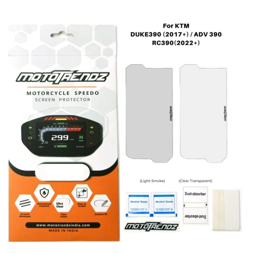 Speedometer Protection Film - KTM Duke 390 V2 (2017-22) / Adventure 390 - SPFKT003