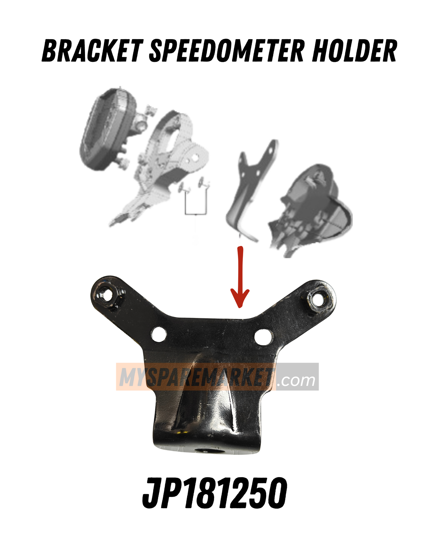 Bracket Speedometer Holder - Duke 250 - JP181250