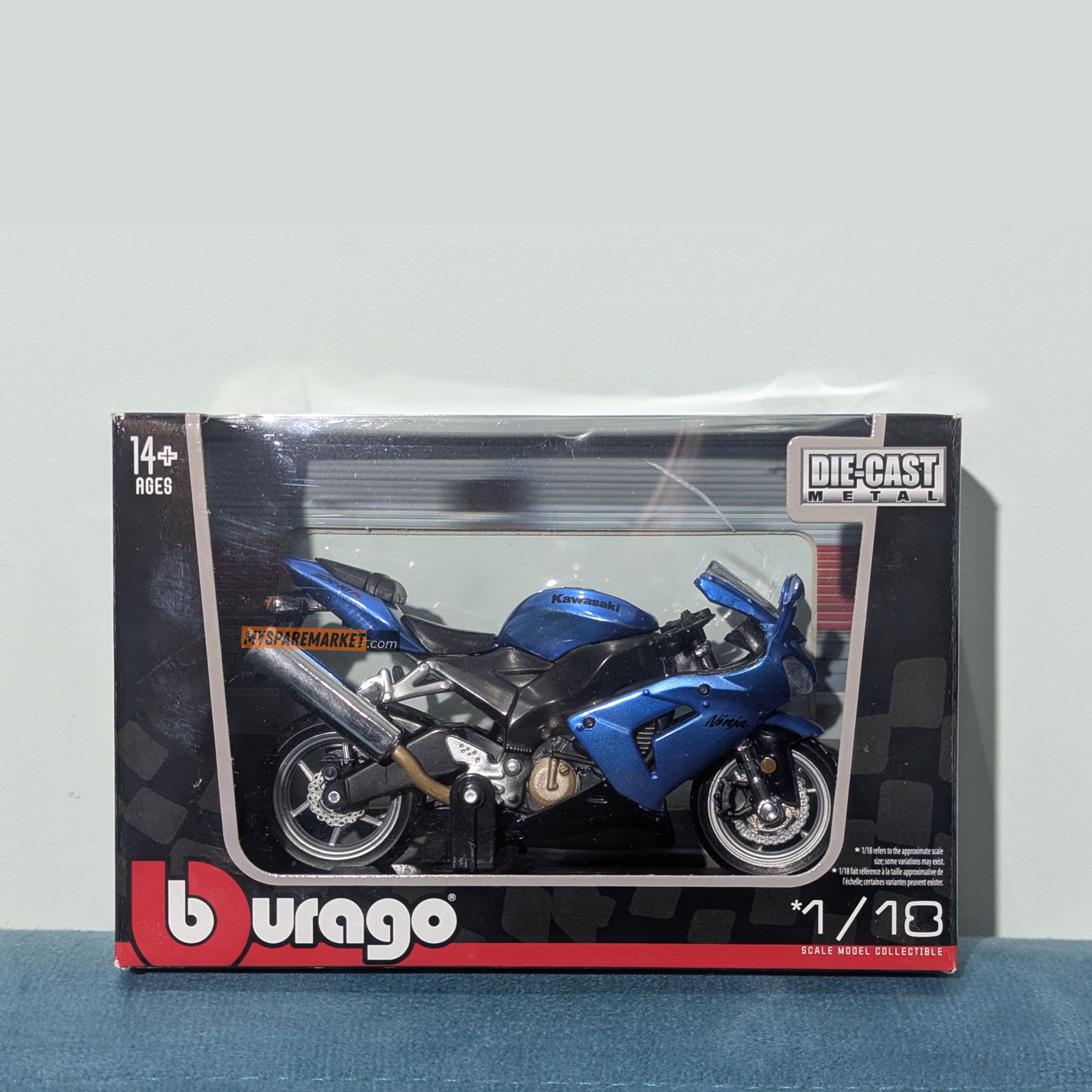 Kawasaki Ninja ZX - 10R - Maisto Miniature  - (Small Size Model: *1/18)
