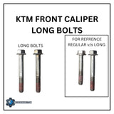 ORIGINAL CALIPER SPACERS (JU131004) + LONG BOLTS (LAD00079)