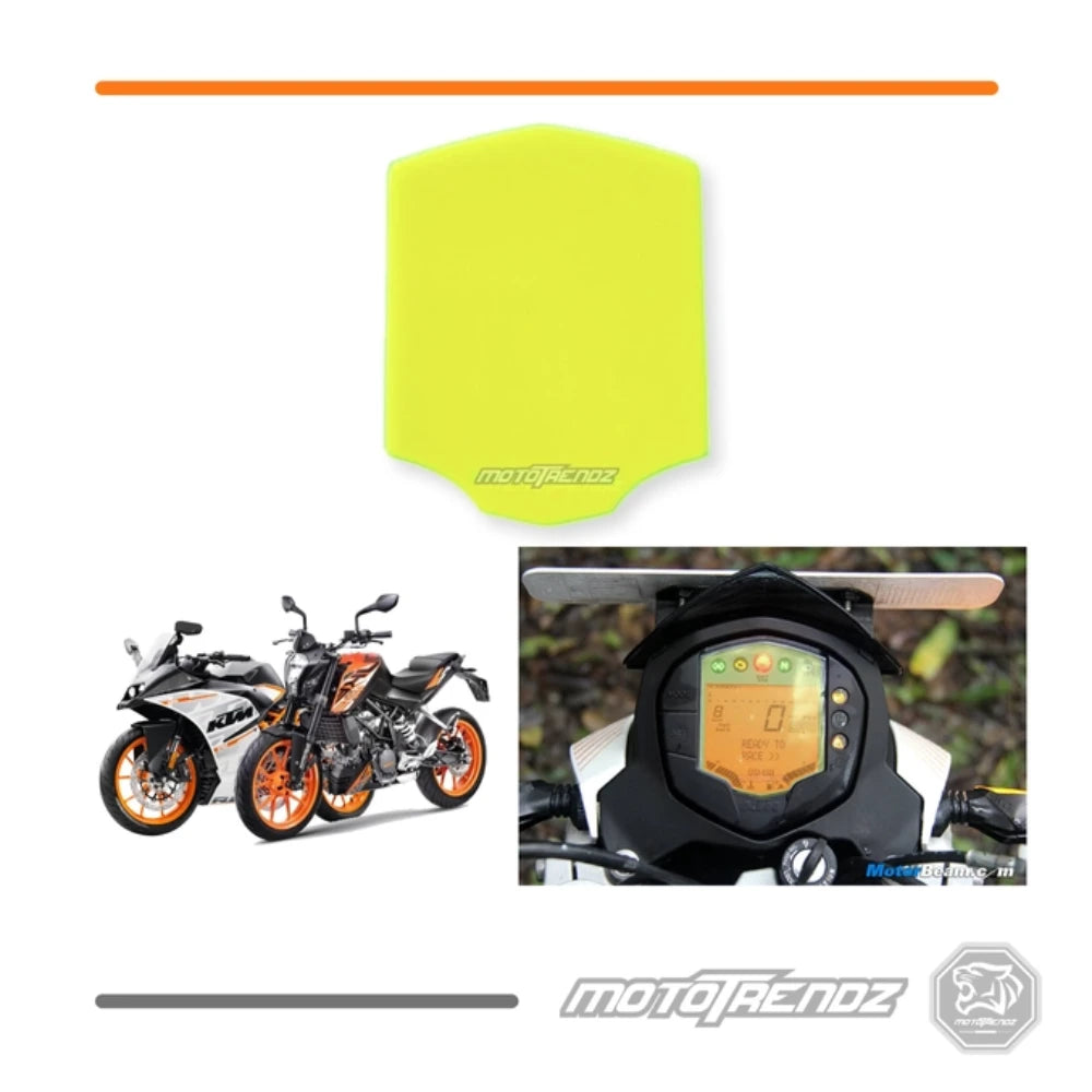 Acrylic Speedometer Screen Protector - DUKE / RC Gen 1 - Neon Green - ASPNGKT002