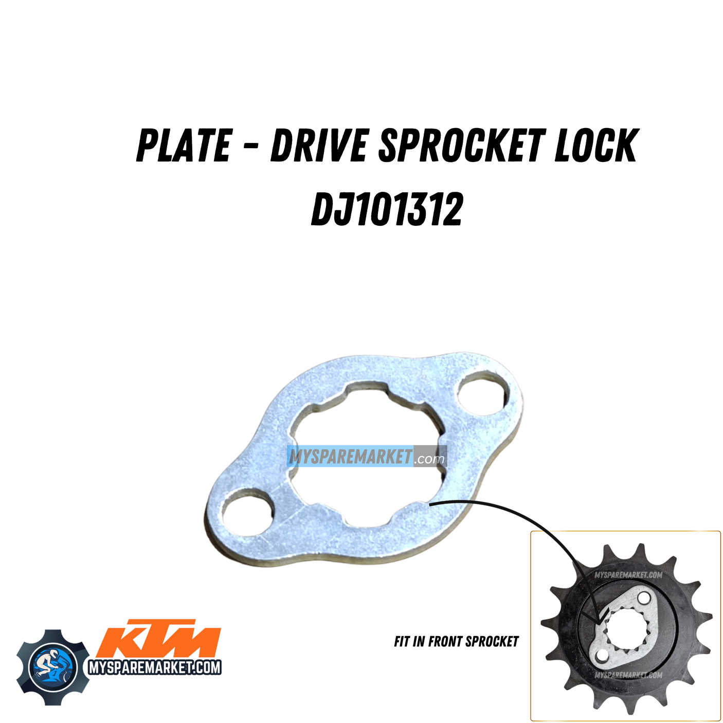 PLATE -DRIVE FOR FRONT SPROCKET -JY551030