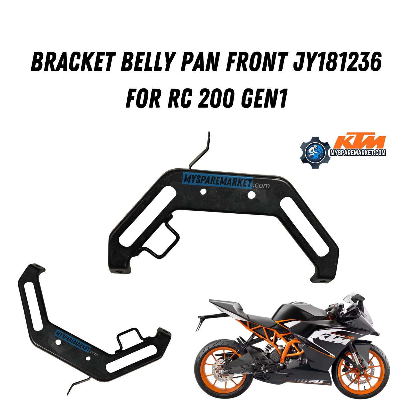 Bracket Belly Pan Front JY181236 FOR RC 200 GEN 1