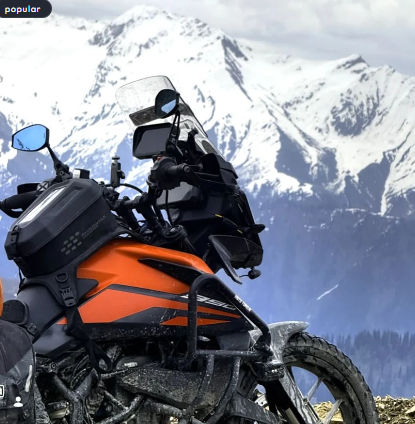 SPIKI Napoleon Ray Mirrors (Pair) | Anti-Glare Oval Mirrors with Short Stem | Anti-Shock | Universal Fit for Motorcycles & Scooters