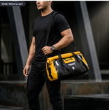 TAANC 40L Waterproof Motorcycle Tail Bag For Bike Touring, Adventure Riding, Camping & Travel | Universal Rear Seat Luggage | Terra Series | Yellow Black