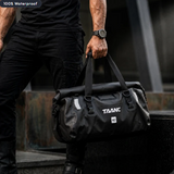 TAANC 40L Waterproof Motorcycle Tail Bag For Bike Touring, Adventure Riding, Camping & Travel | Universal Rear Seat Luggage | Terra Series | Black
