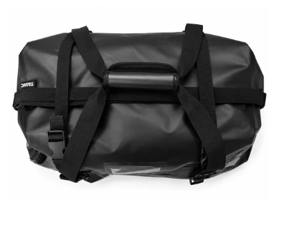 TAANC 40L Waterproof Motorcycle Tail Bag For Bike Touring, Adventure Riding, Camping & Travel | Universal Rear Seat Luggage | Terra Series | Black