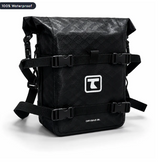 TAANC Terra Series Multi Use Adventure Bag 8L - Waterproof Motorcycle Crash Bar / Tail / Rear Rack Bag Carbon Black