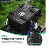 TAANC Terra Series Multi Use Adventure Bag 8L - Waterproof Motorcycle Crash Bar / Tail / Rear Rack Bag Carbon Black